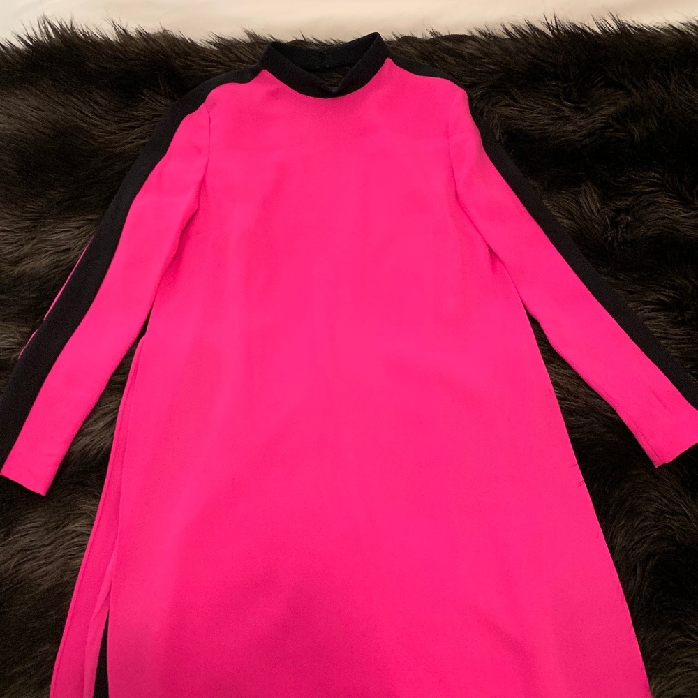 ALC Neon Pink and Black Dress